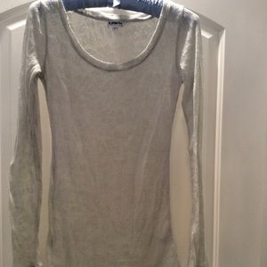 Express long sleeve sparkle tee